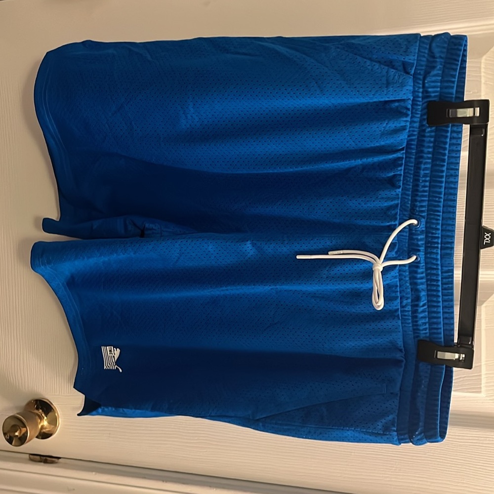 Puma x TMC Everyday Hussle Mesh Shorts “Blue” w/ White Drawstring